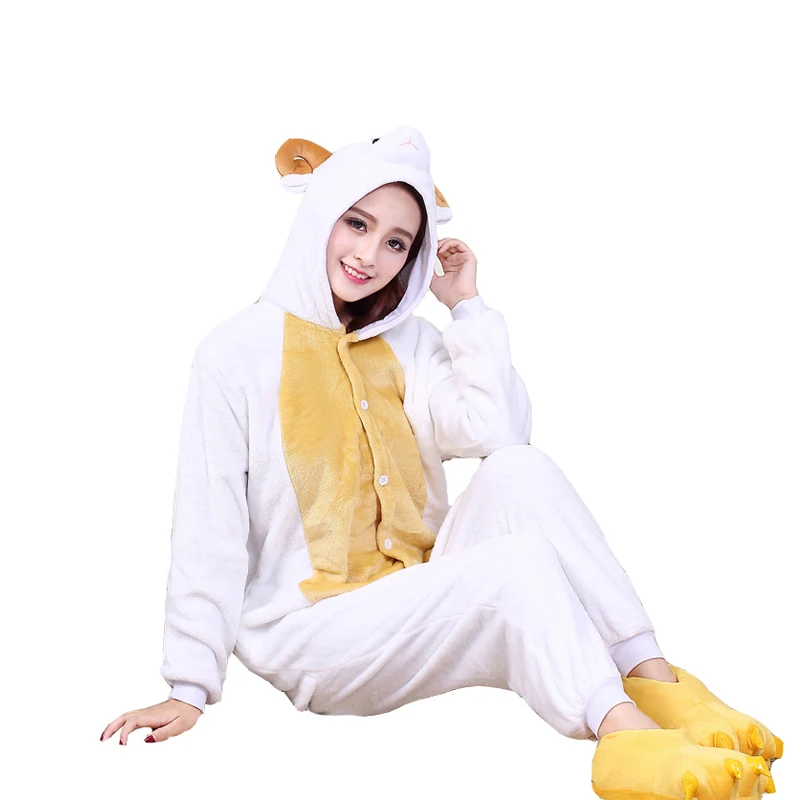 Lovely Sheep Kigurumi Pajamas Anime Onesies For Adults One-Piece Pyjamas Women Men Halloween Costume Full Overalls Bodysuits