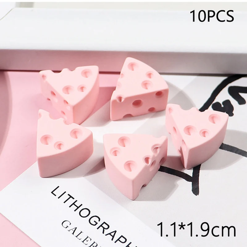 10Pcs/set 1:6 Dollhouse Miniture Kitchen Food Mini Cheese Cake Model Doll House Pretend Play DIY Toys