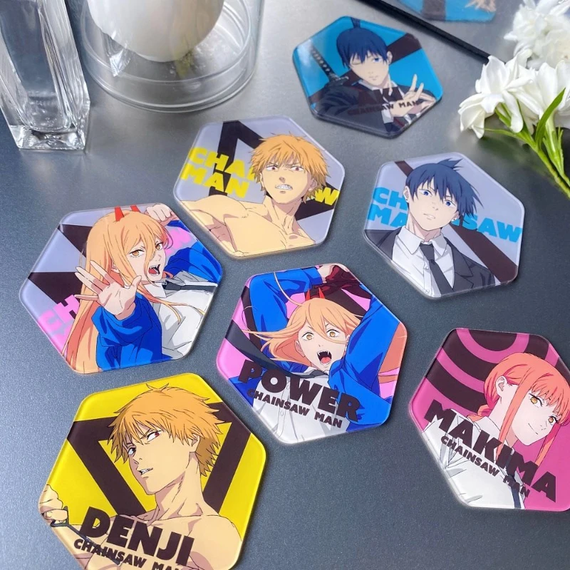 

Аниме бензопила человек Makima Himeno Denji Hayakawa Aki Power косплей магнит на холодильник 8 шт./компл. аксессуар украшение орнамент реквизит