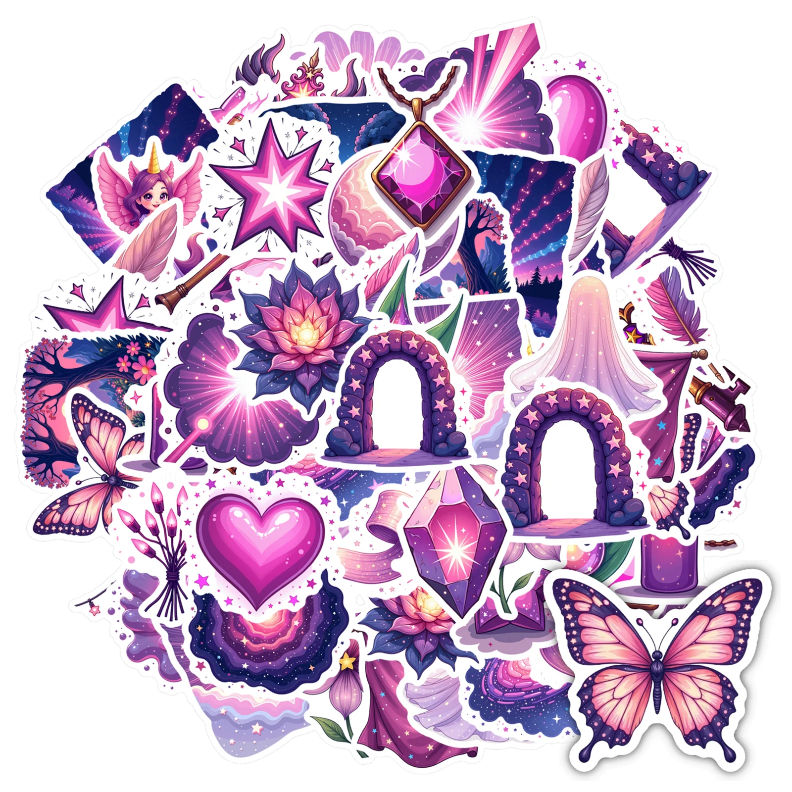 35 قطعة-100 قطعة غريب الأطوار السحرية الشارات الباستيل غالاكسي القرطاسية ملصقات المعلم مكافأة ملصقات DIY بها بنفسك الهاتف الغيتار المحمول