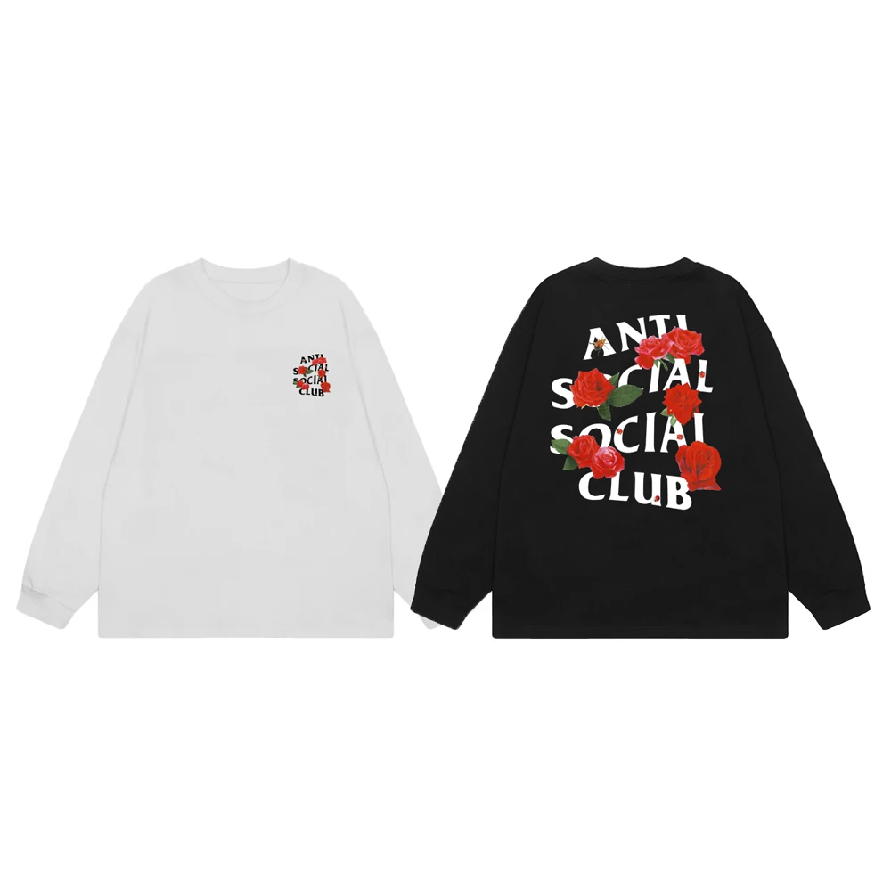 

Свободная футболка с длинным рукавом и принтом в виде букв, из хлопка, антибактериальная, повседневная, модная, с круглым вырезом, для молодежи, на все сезоны