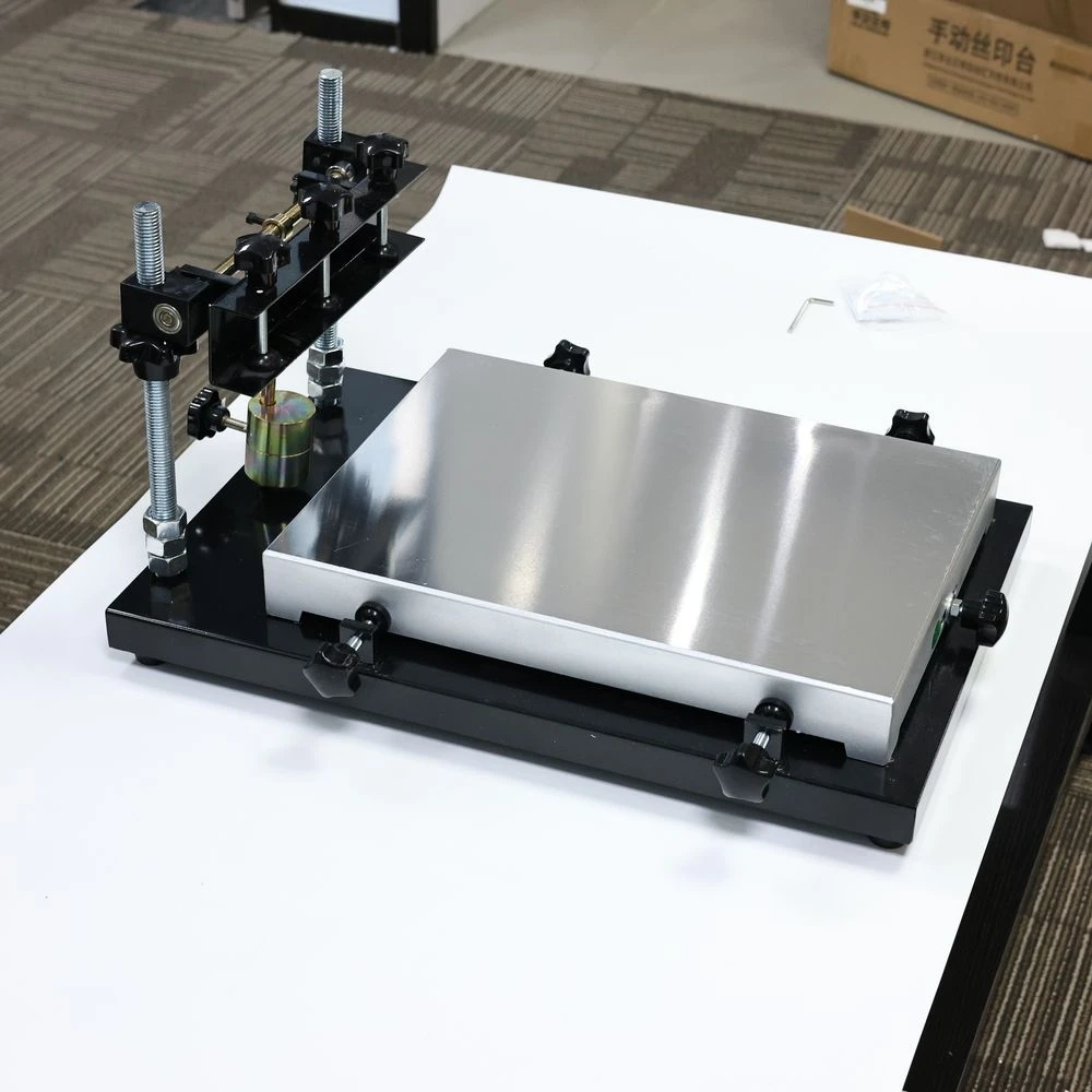 ZB3244H معدات طباعة معجون اللحام اليدوي الصغير: طاولة طباعة الشاشة الدقيقة #2