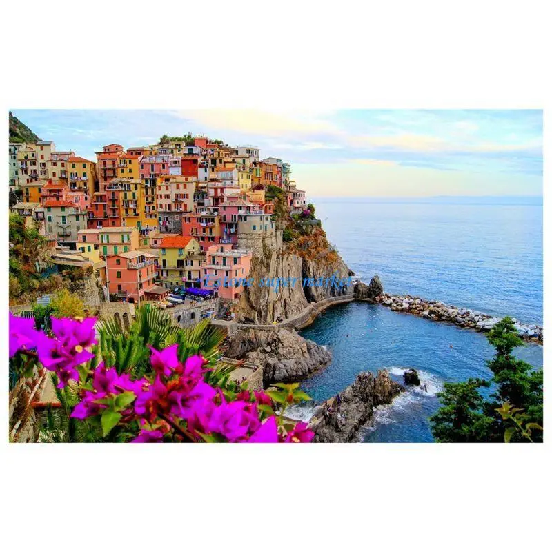 090B 500 Pieces Landscape Pattern Pictures Puzzle Set Logical Toy for Kids