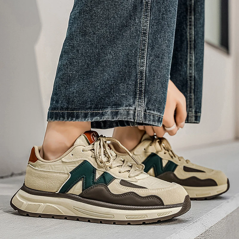 

Антискользящие и износостойкие кроссовки для бега с многослойной амортизирующей подошвой, дышащей поверхностью из тканой сетки, мужские.