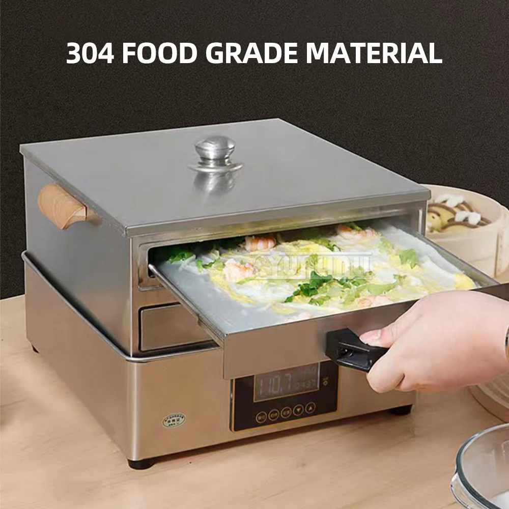 Rice Noodle Roll Machine Maker Temperature Control hold Electric Steamer