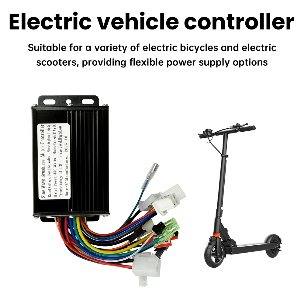 36V 48V 350W Brushless Motor Controller Sine Wave