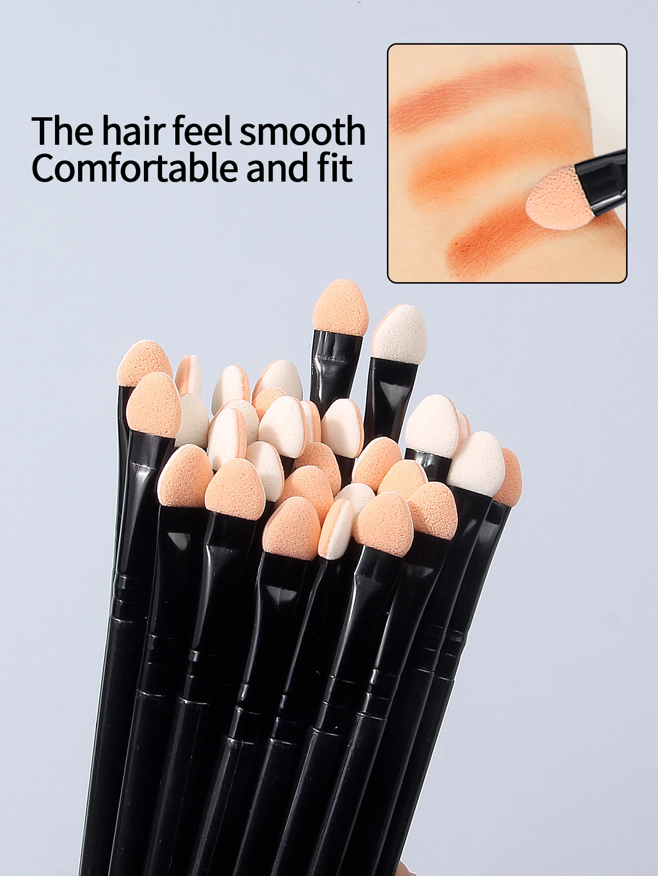 10/30 قطعة جديد الإسفنج عينيه فرشاة المخفي فرشاة الجافة والرطبة ذات الاستخدام المزدوج الإسفنج الجمال عصا المحمولة الجمال أداة فرشاة للمكياج #4