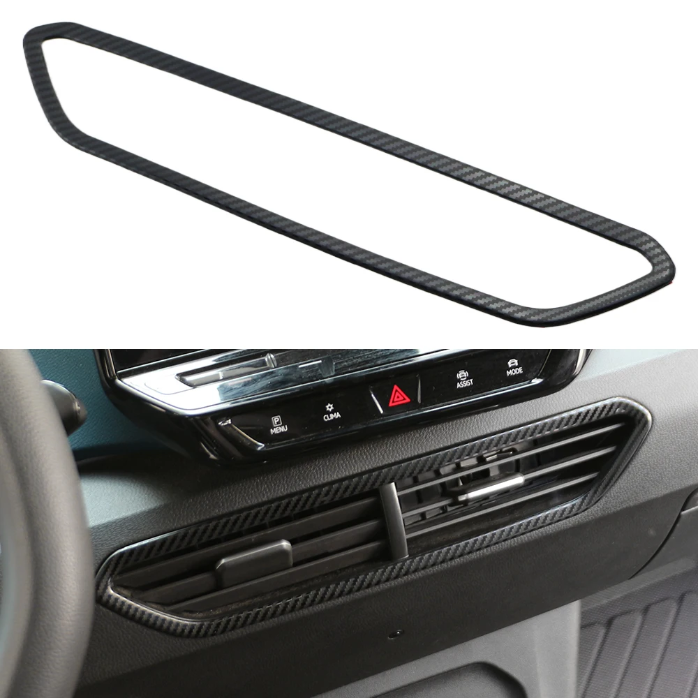 Car Center Console Air Conditioning Vent Trim for Volkswagen VW ID3 ID.3 2020 - 2024 2025 LHD AC Vent Cover Sticker Accessories