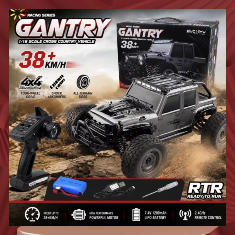 In Stock Suchiyu 16103 Gantry 1:18 Scale Brushed Rc Car 4wd 38+ Km/H High Speed Off Road Drift Rock Crawler Racing Toy Adults