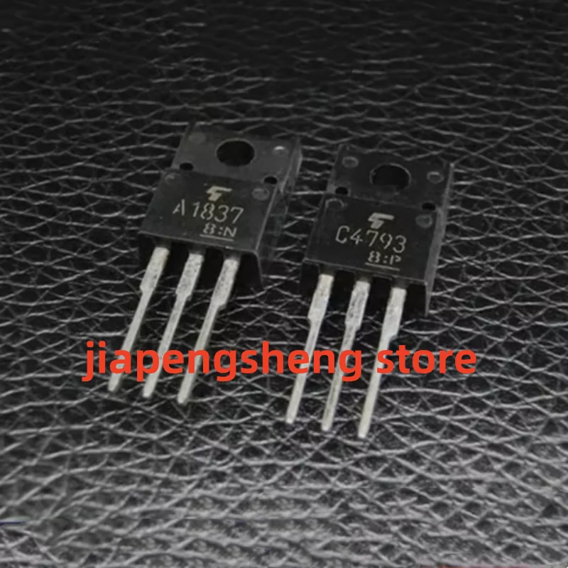 Amplificador de potência áudio Transistor, 2SA1837, 2SC4793, A1837, C4793, inserido diretamente para 220, novo, 5pcs