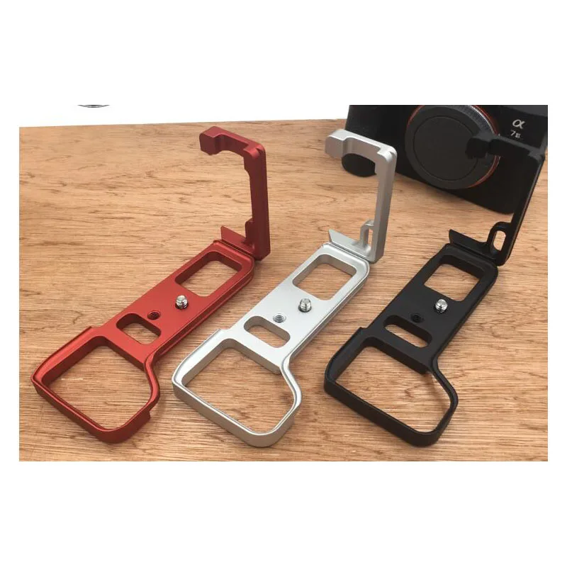 لوحة تحرير سريعة من الألومنيوم باستخدام الحاسب الآلي 1/4 برغي جبل L-Plate قبضة لملحقات كاميرا Sony ILCE-9 A9 @