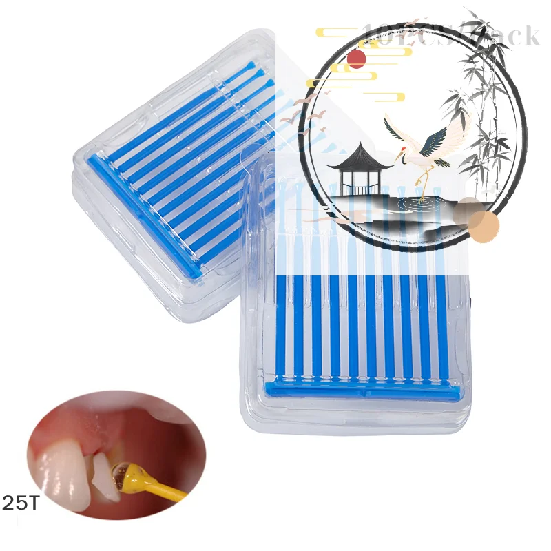 10pcs/box Dental Applicator Sticks Adhesive Tip for Tooth Crown Porcelain Veneer Disposable Dental Materials Brush Applicato