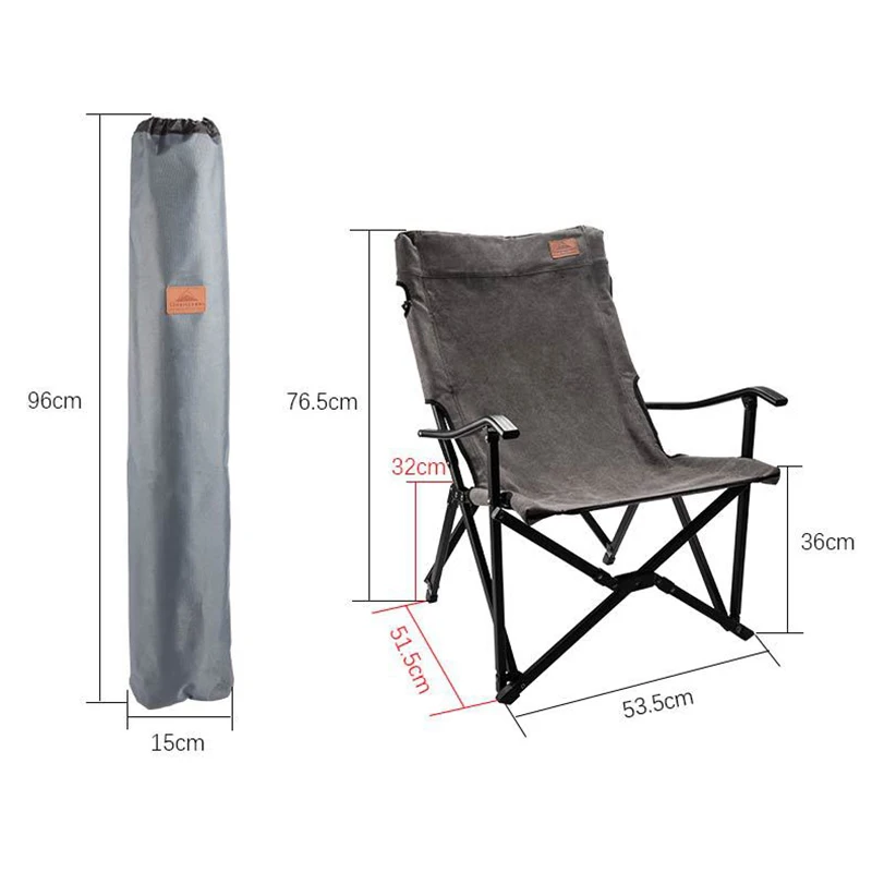 

Outdoor Folding Chair Structurally Stable Wear and Tear Resistant Hiking Convenient Backrest Chair Camping Canvas Chair