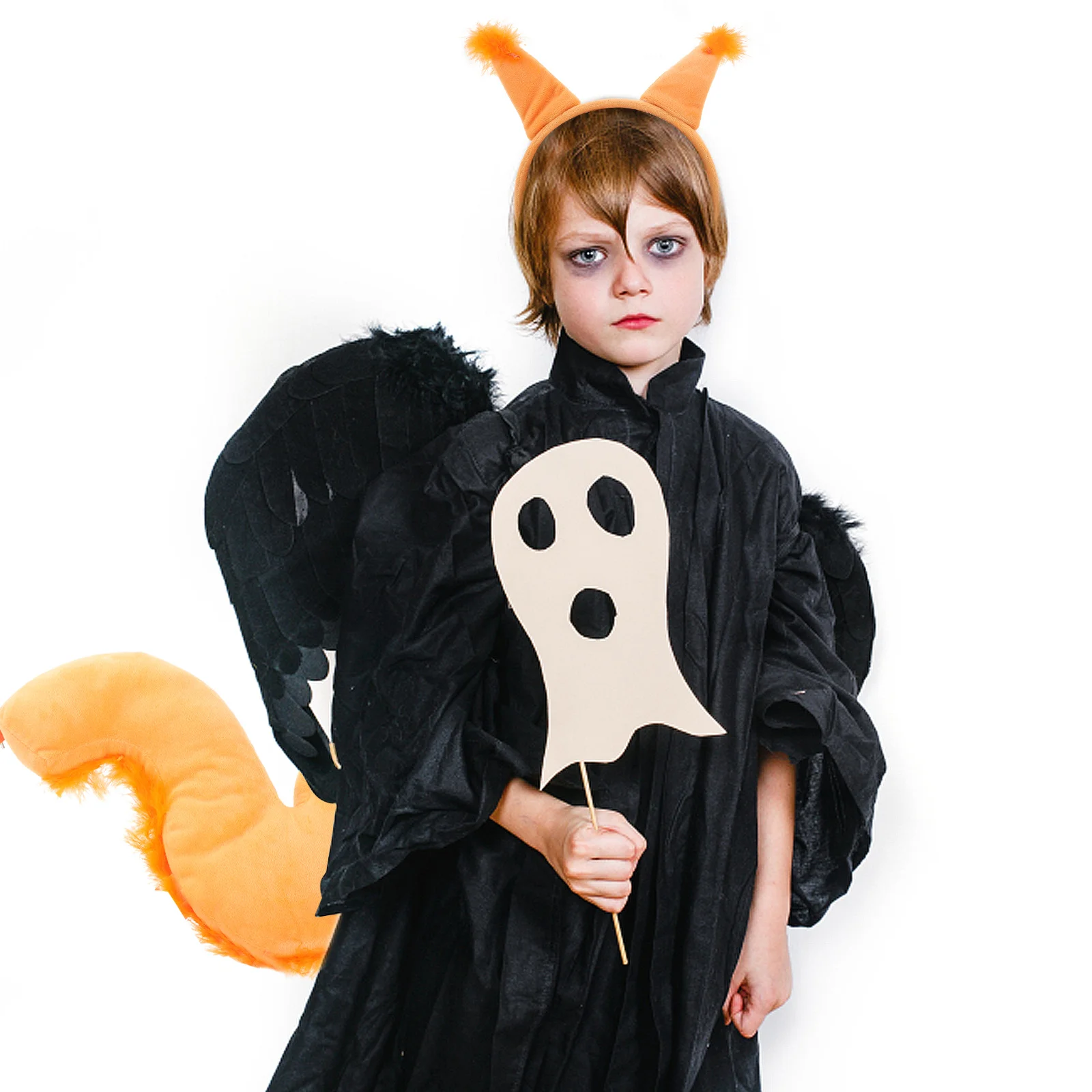 1 set kit costume scoiattolo set coda fascia accessorio animale unico per festa costume animale cosplay di Halloween