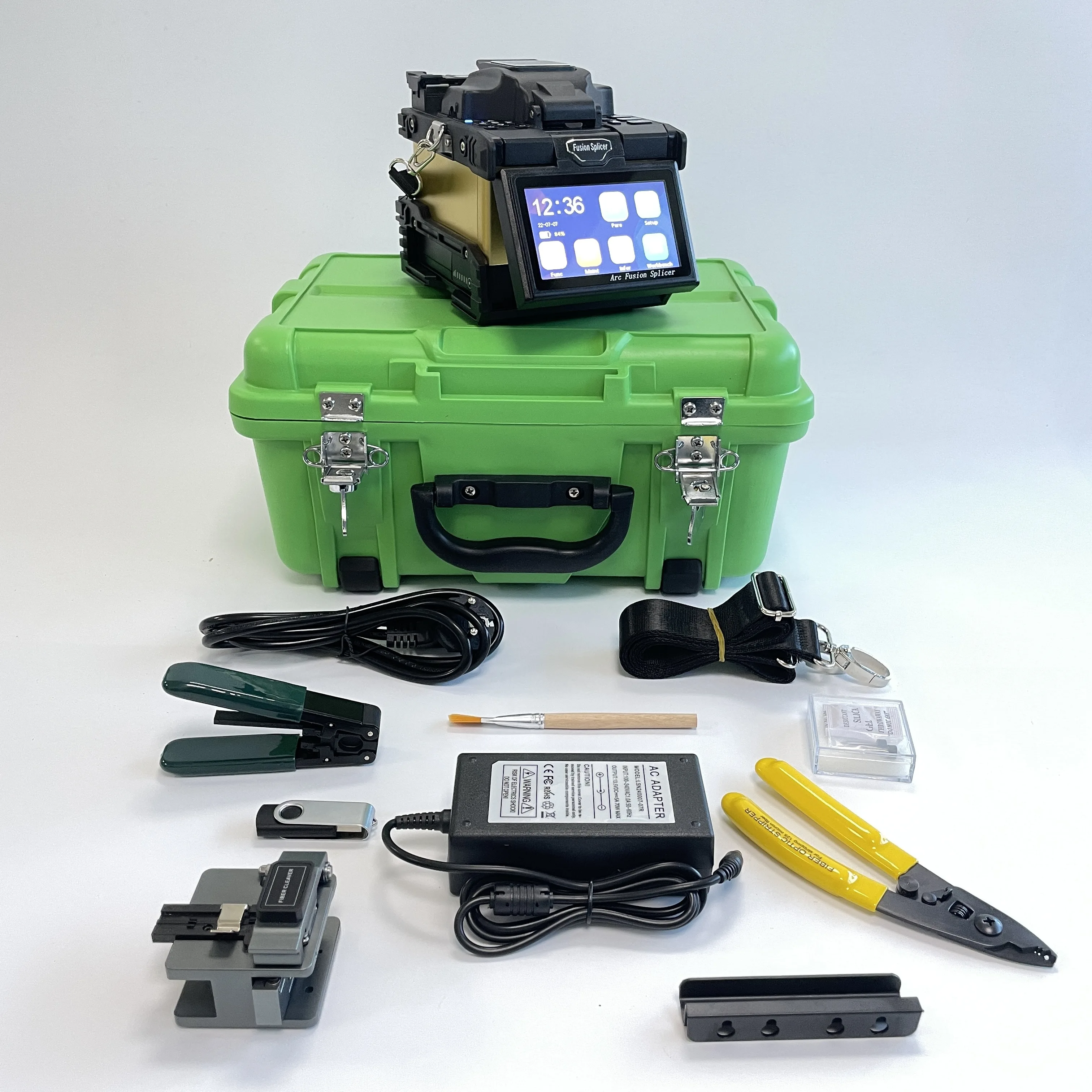 Hot Selling WF680 Fusion Splicer used in FTTH Maintenance installation with sensitive touch screen nice fiber splicing machine