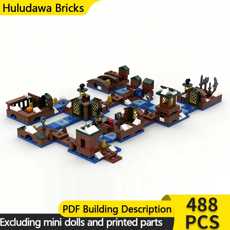 

Ring Movie Model MOC Building Bricks Lake-Town Journey Route Modular Technology Children Holiday Gifts Assemble Toys Suit