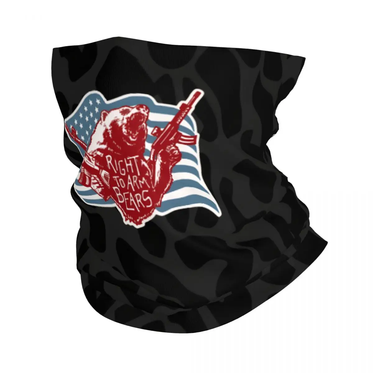 Adorable Bandana Neck Cover Motorcycle Club Arm Bears Face Scarf Running Unisex Adult Winter