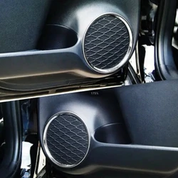 4PCS Car Speaking Ring For Prius 50 Stainless Steel Chrome Car Door Tweeter Ring Cover Styling for Toyota Prius xw50 Accessories