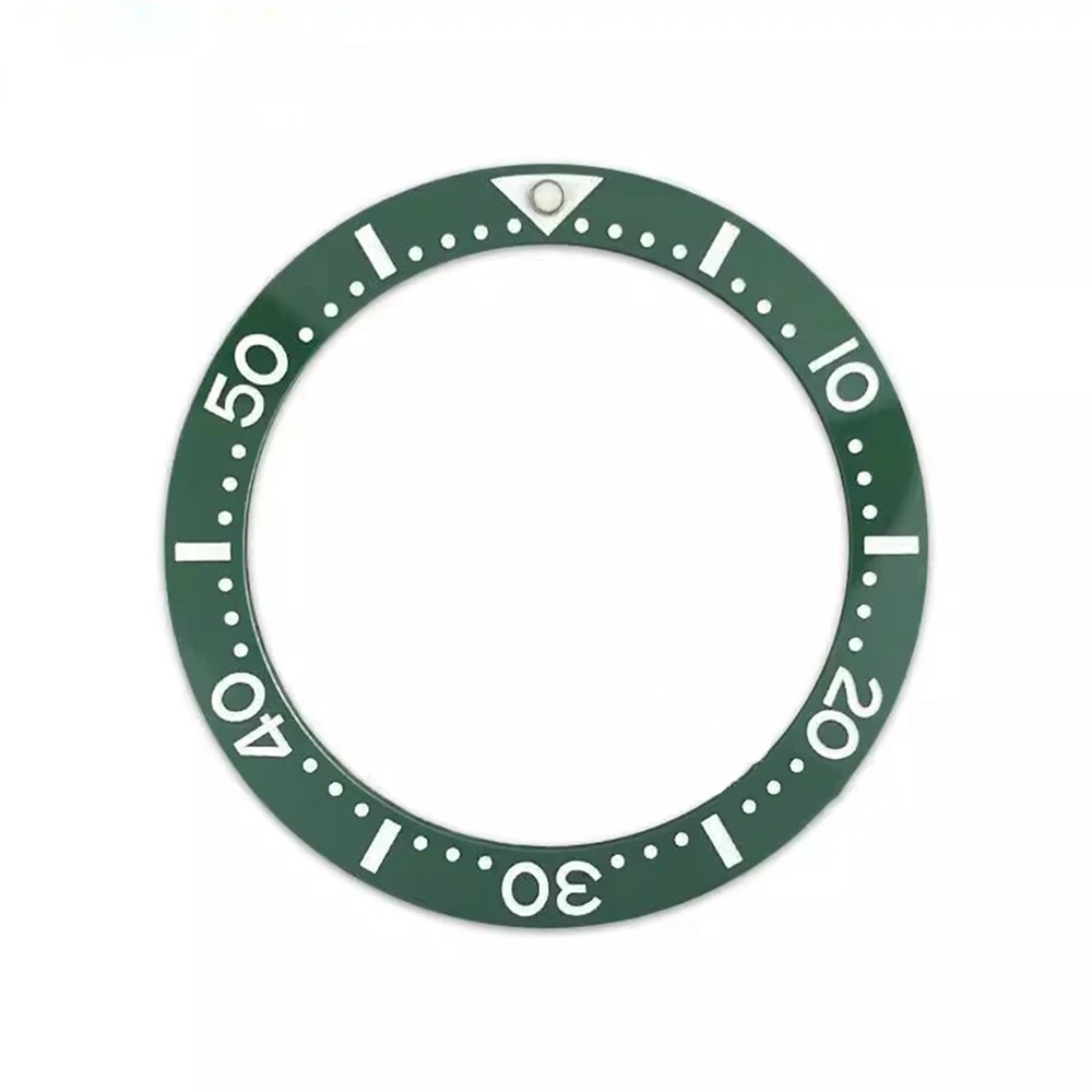 แหวนดัชนีแบนขอบเซรามิก39.7มม. อุปกรณ์เปลี่ยนนาฬิกา