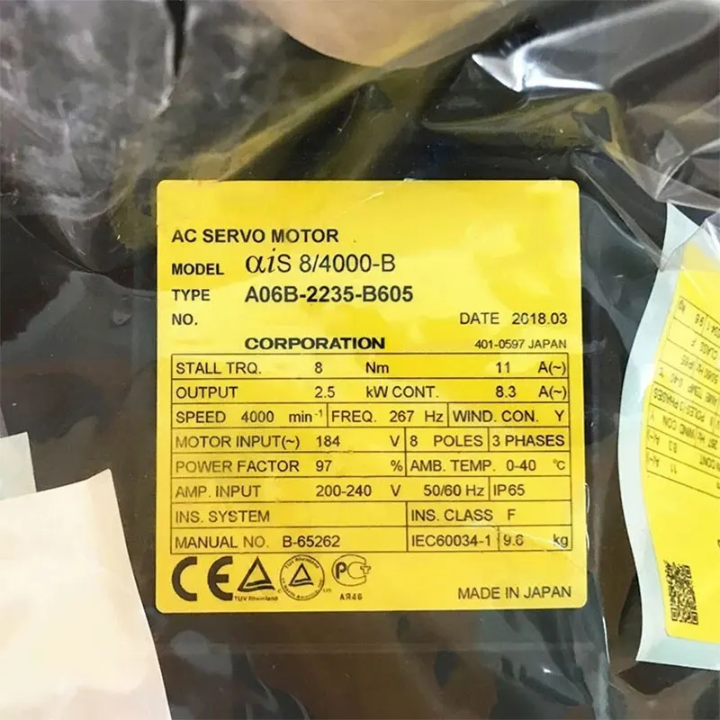 Novo A06B-2235-B005 A06B-2235-B605 A06B-6220-H045 A06B-6220-H045 # H600 Garantia de um ano