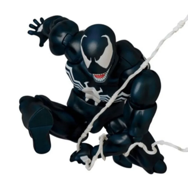 

In Stock MAF 088 Venom Posable with Interchangeable Faces Venom Spider-Man Action Figure Figurine