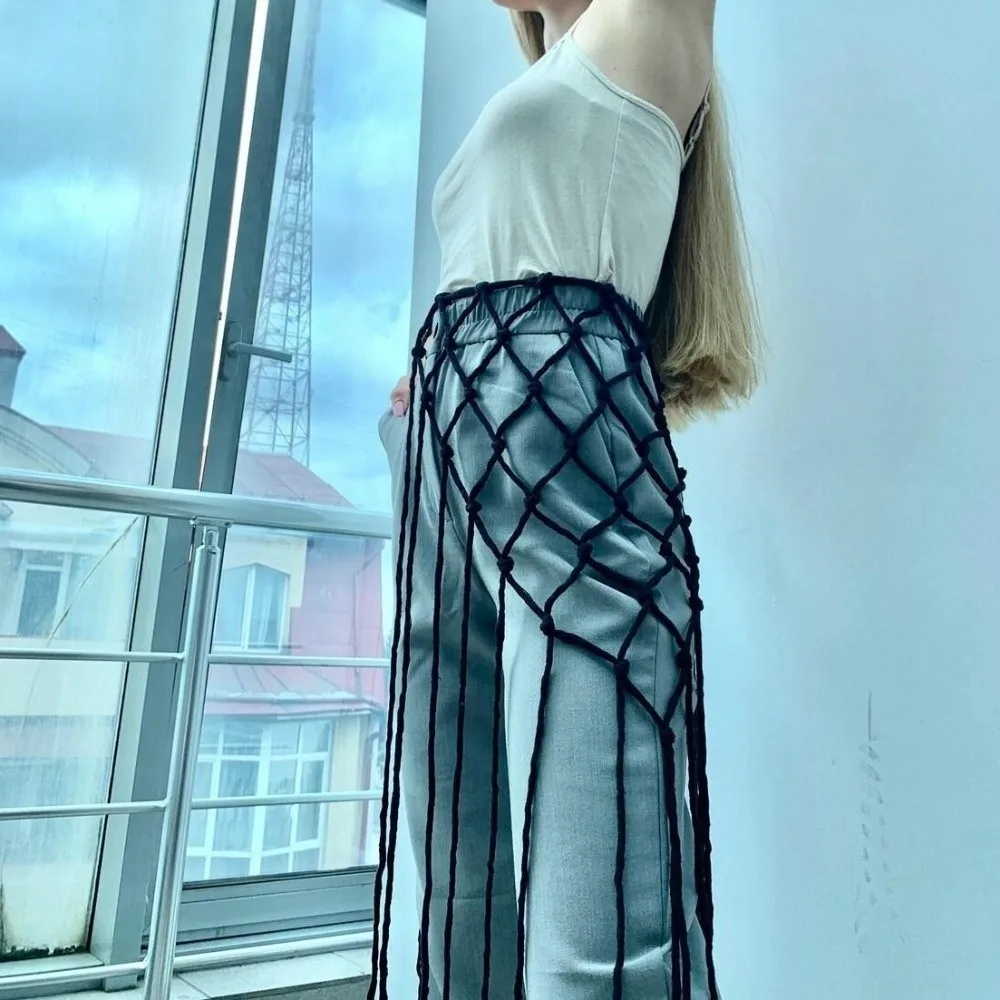 

Cotton Material Handwoven Belt Unique Solid Color Bohemian Style Shawl Boho Chic Lightweight Decorative Tassel Accessories