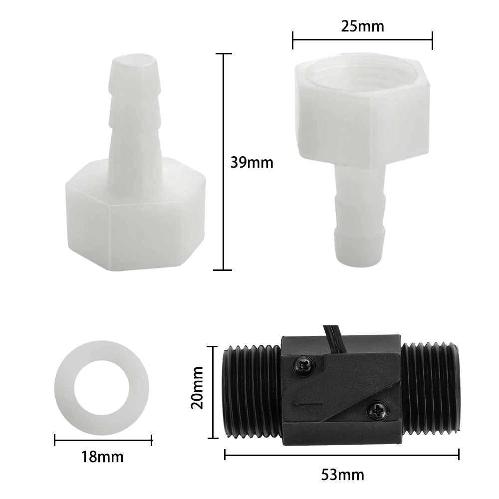 AC 220V Wasser durchfluss sensor Schalter Druck messgerät Automatische Zirkulation Controller Kaliber 6/8/10MM Düse Schützen Für DIY Sensor – Detail 9