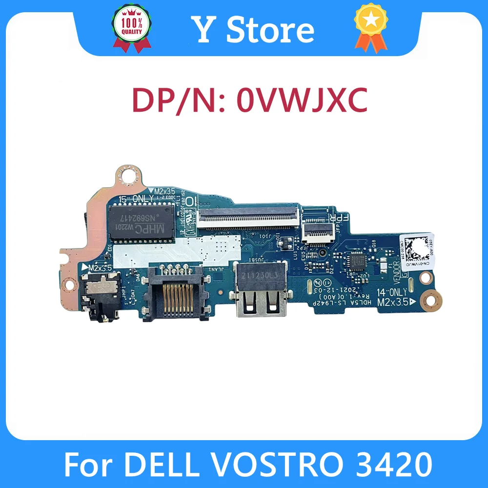 

Y Store, новый оригинальный для DELL VOSTRO 3420, плата интерфейса USB, аудиоплата LS-L942P 0VWJXC VWJXC, быстрая доставка