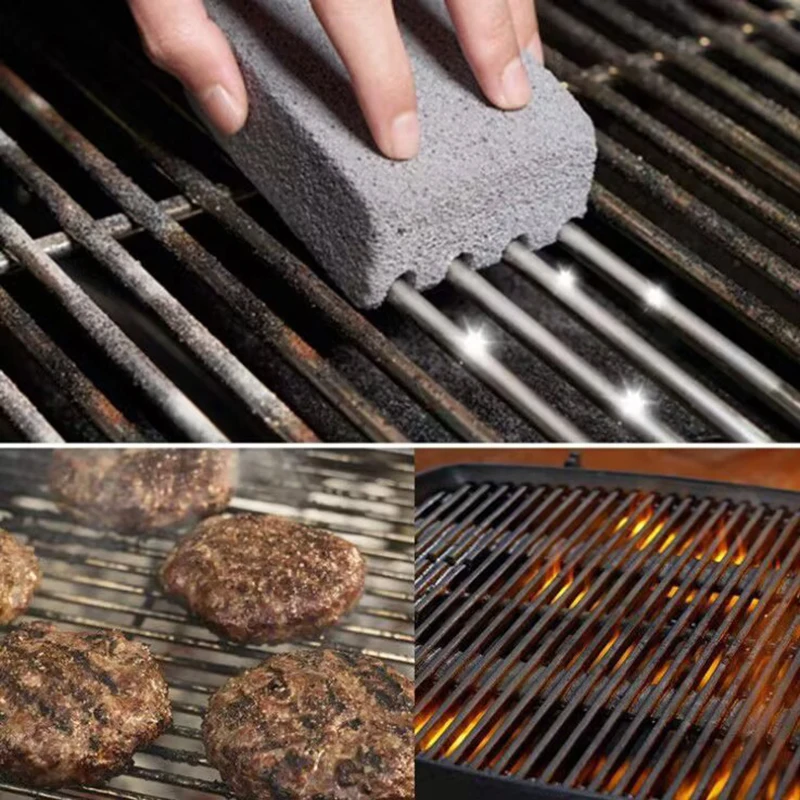 

BBQ Grill Cleaning Brick Block Barbecue Cleaning Stone Pumice Brick Racks Stains Grease Cleaner Kitchen Tools Oil Stain Cleaning