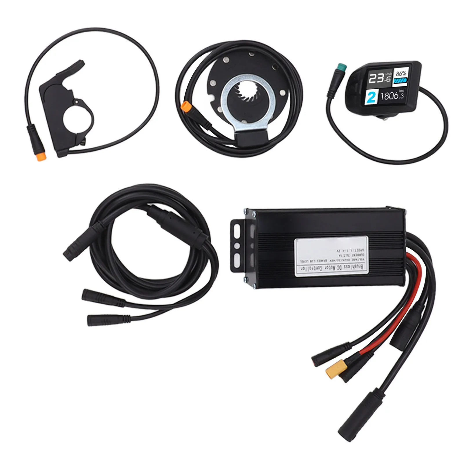 

3 Mode Sine Wave Controller Brushless Motor Controller UKC3 Display Thumb Throttle Power Assist Sensor Kit