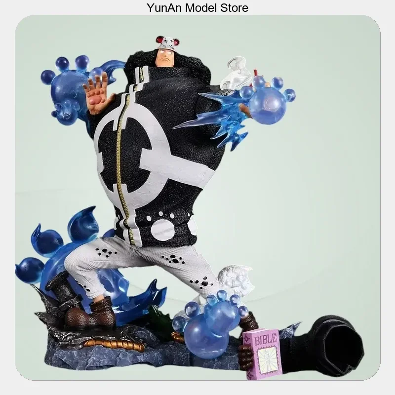 32cm One Piece Bartholomew Kuma Angriff Anime-Figur Modell Statue Sammlerstück Desktop-Dekoration Ornament Spielzeug Geschenke für Fans
