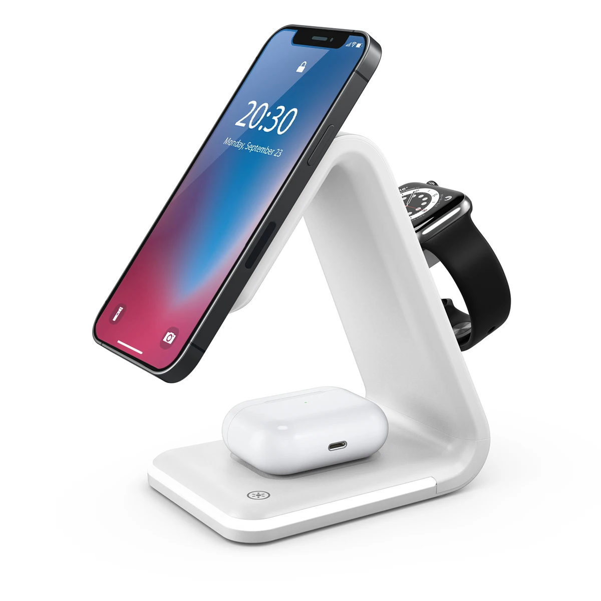 

3 in 1 Magnetic Fast Wireless Charger Desktop Charger Station For Magsafe iPhone 16 15 14 13 12 Pro Max Apple Watch AirPods Pro