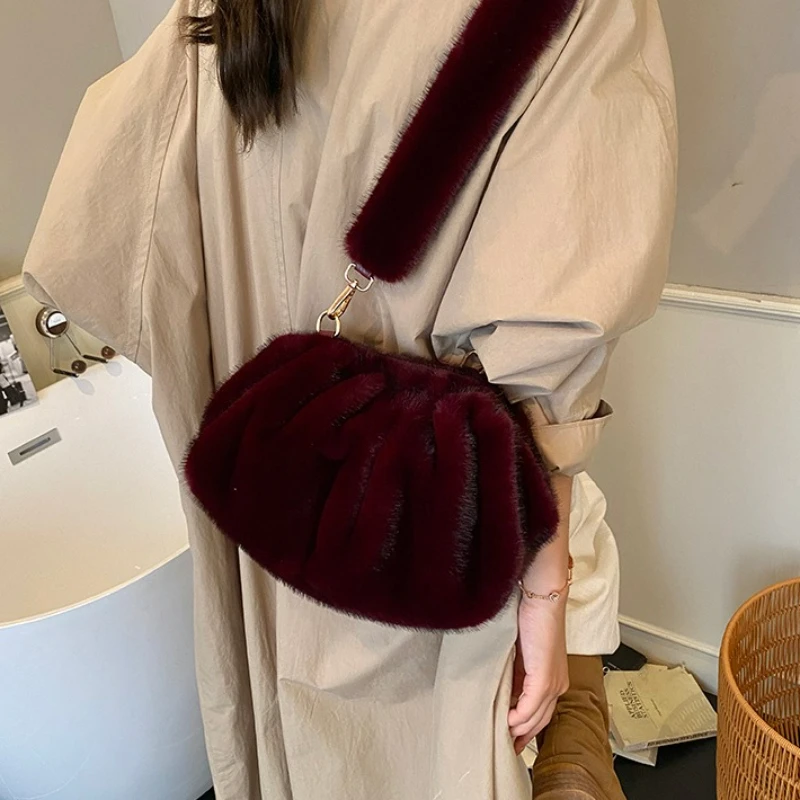 Thumbnail 4 - #79 Faux Fur Shoulder Bags Deals & Discounts