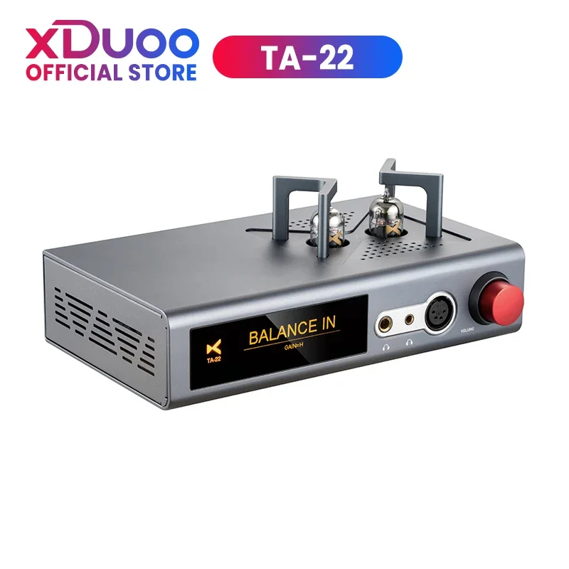 XDUOO TA-22 DAC&Tube Balance Headphone Amplifier ES9038Q2M*2 USB DSD256 32Bit/384kHz HD Bluetooth DAC Amp