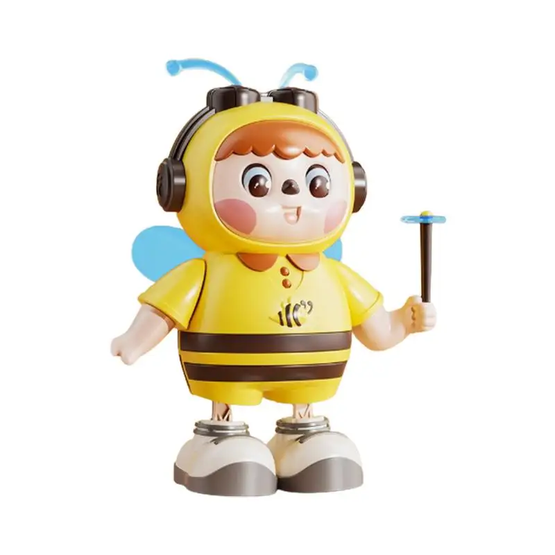 Light Up Musical Bee Interactive Dancing Walking Moving Toy Interactive Cute Light Up Moving Dancing Bee With Wings And Flower