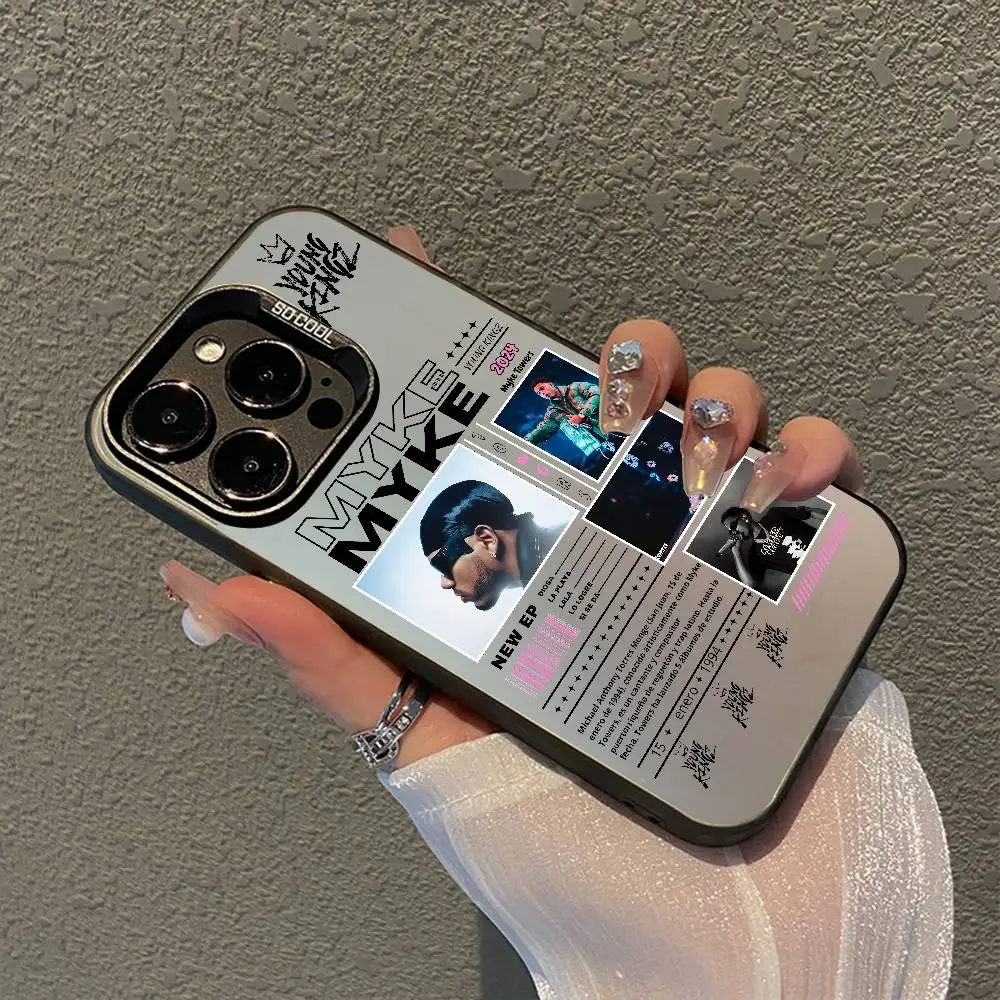 M-Myke TowerS Singer Rap Phone Case For iPhone 17 16 15 14 13 12 11 Pro MAX Matte Shockproof Back Anti Fall Matte Cover