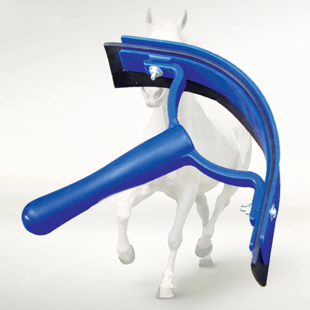 

Ergonomic Horse Tool Horse Sweat Scraper Horse Bathing Soft Rubber Blades Time-Saving Tool Comfortable Horse Care