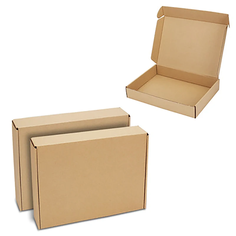 20Pcs Business Use Transport Boxes Super Hard Brown Cardboard Boxes Are Used For Transportation Packaging And Mailing Carton