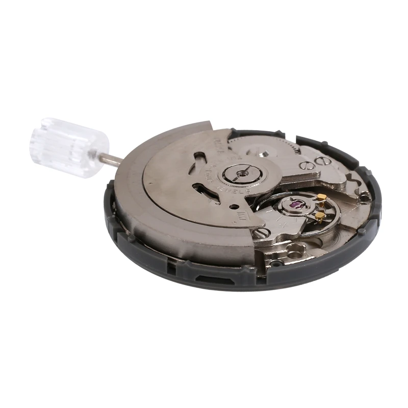 NH36/NH36A Automatic Mechanical Movement 24 Jewels White Datewheel Crown At 3.0 Watch Mechanism Replacements