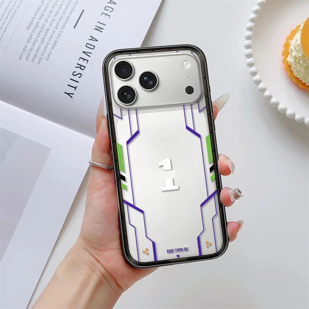 

Creative Line Numbers Anime Acrylic Border Magnetic Phone Cover for IPhone 13 14 15 16 17 Pro Max Case for IPhone Air