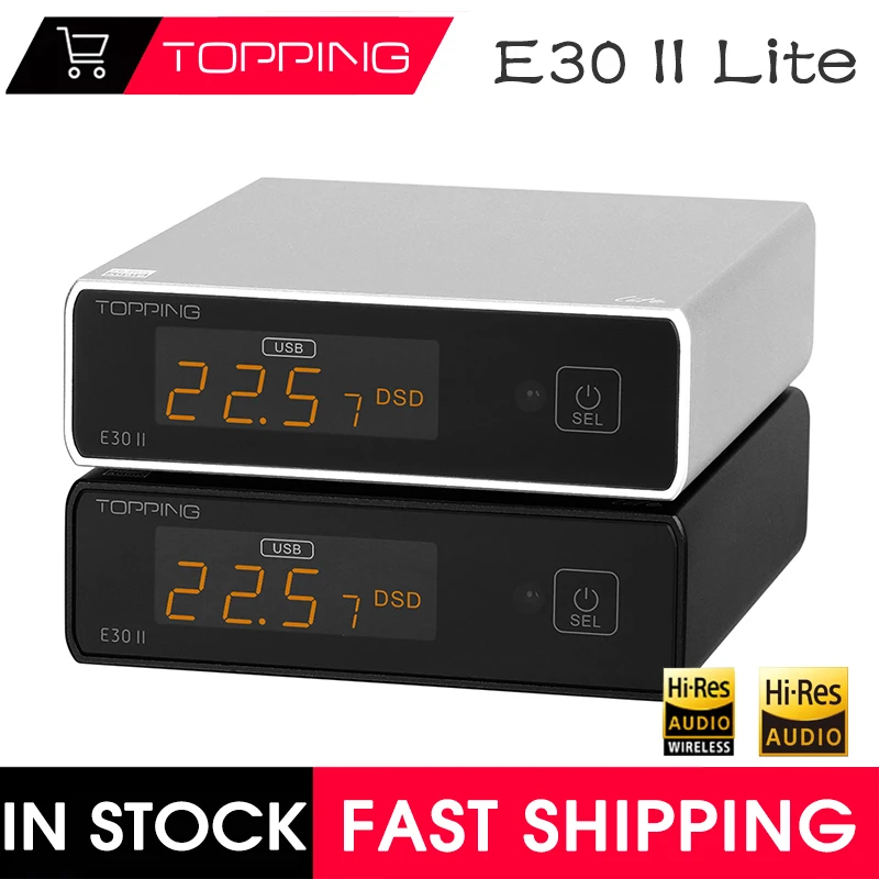

TOPPING E30 II E30II lite Digital Audio DecoderCOLOR AK4493 XU208 32BIT 768K DSD512 Touch Operation With Remote Control Hi-Res
