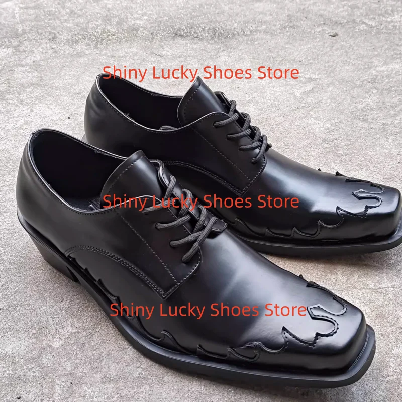 

Crossover Strap Shoes for Mens Square Toes Flat Heels Males Loafers Shallow Chassure Hommes Sewing Lines Zapatos Hombre Pleated