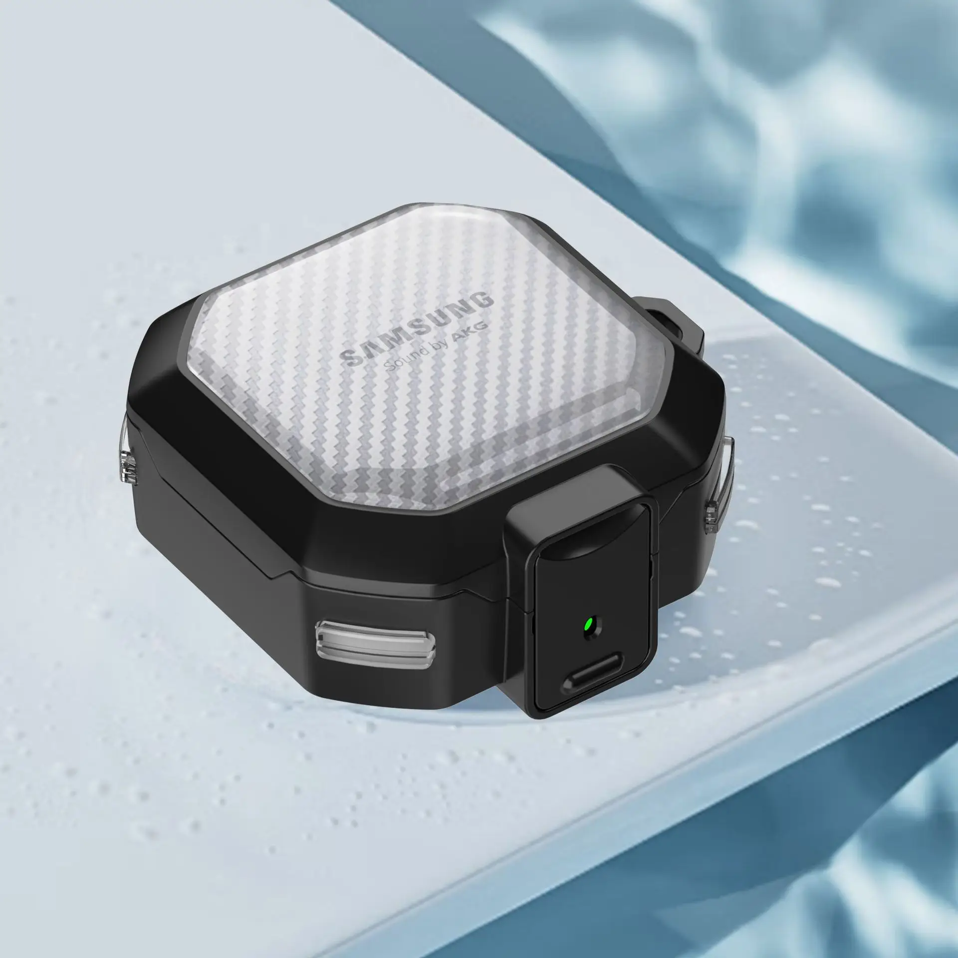 투명 탄소 섬유 패턴 이어폰 액세서리, 갤럭시 버즈 2 프로, 버즈 프로, 버즈 2, 버즈 라이브 케이스, 2023 신제품