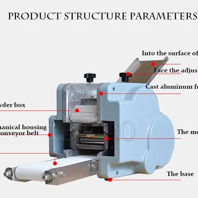 Electric Automatic Wonton Wrappers Machine Dumpling Wrapper Maker Machine