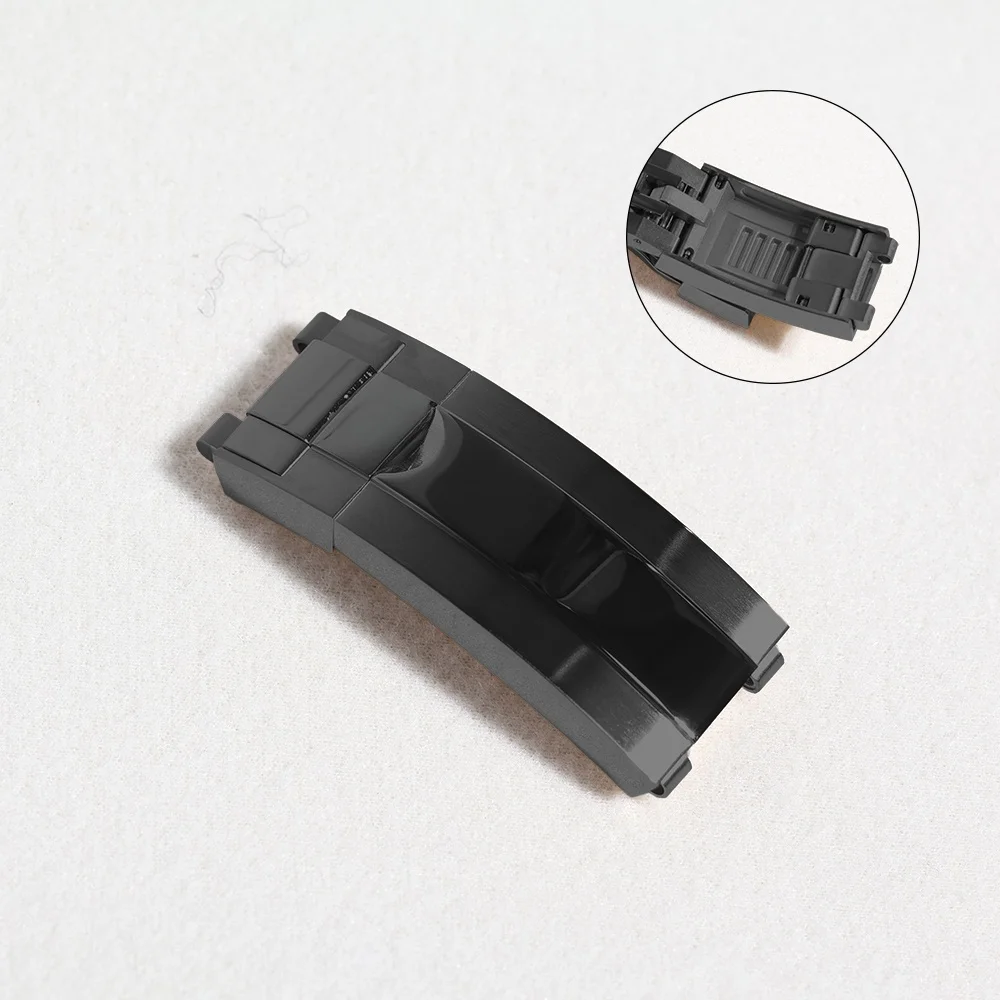 Perfect Fit for Rolex Submariner Ghost Daytona Yacht-Master Deployment 904L Stainless Steel Deployant Clasp Bracelet Buckle