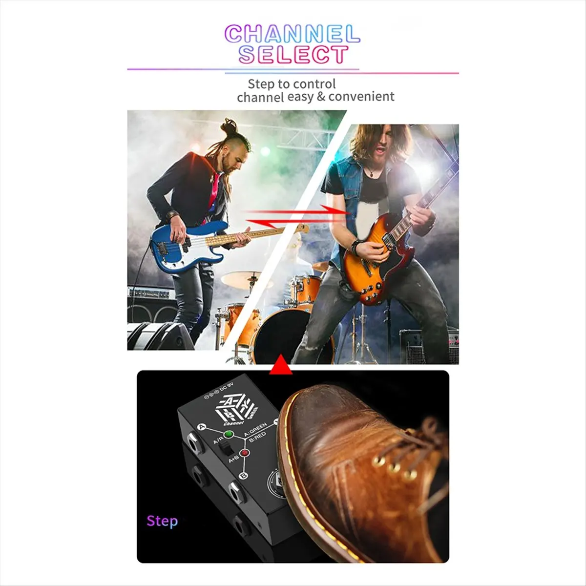 Super Sale ABY Switch Guitar Pedal - Mini Selector Metal Casing Anti-Slip Compact Design for Efficient Signal Transmission