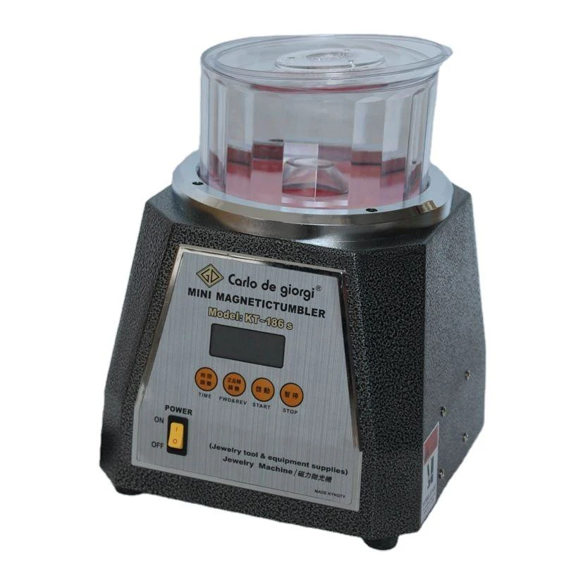 KT-186S Mini 2800 RPM 220V Rotary Jewelry Polisher Magnetic Tumbler Polishing Machine