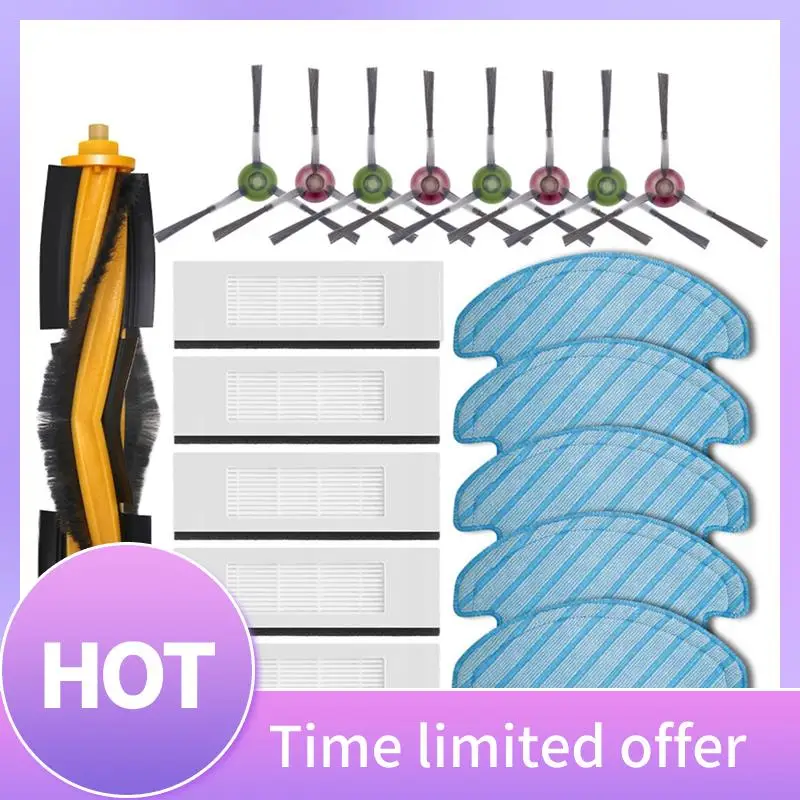 

B69C For Ecovacs Deeboot N8 / N8+ / N8 Pro / N8 Pro+ Plus Spare Parts Accessories Roller Main Side Brush Hepa Filter Mop Rag