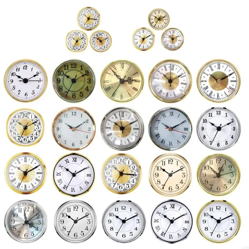 

Q39B Clock Replacement Insert Small Clock Part With Roman/Arabic Numerals