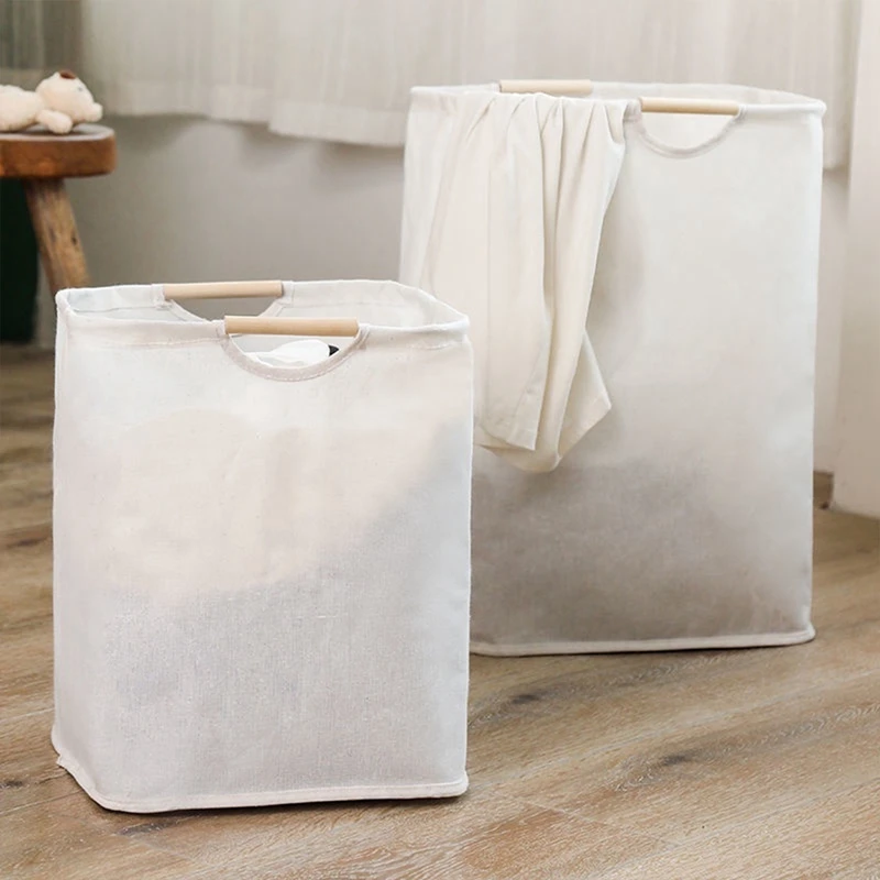 Cesta de lavandería impermeable, cestas de ropa sucia de lino y algodón, organizador plegable, bolsa de almacenamiento de artículos diversos, organizador de juguetes